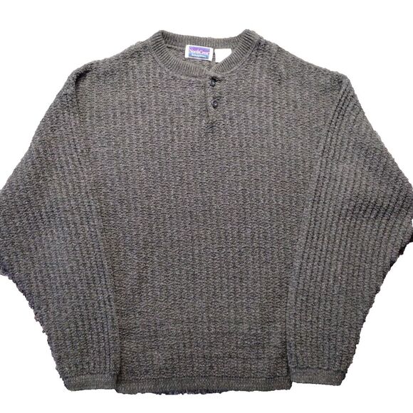 Vintage North Crest Sweater Mens Large Pullover Hand Framed Dad Grandpa USA - Picture 1 of 10